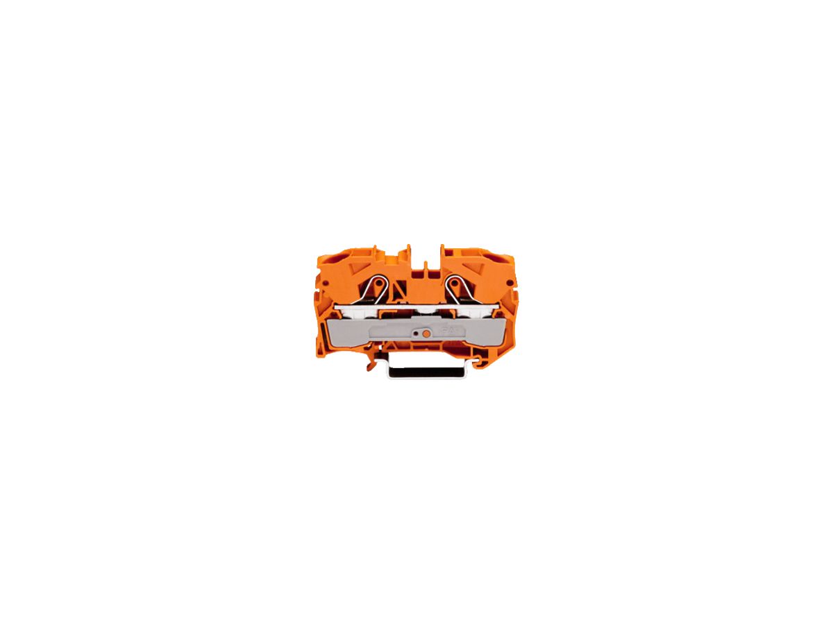 Durchgangsklemme WAGO TOPJOB-S 10mm² 2L orange Serie 2010