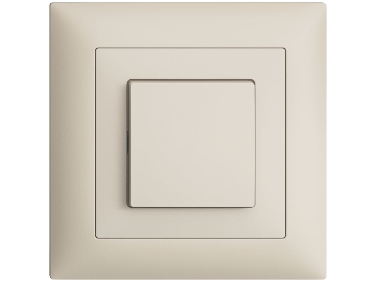 UP-Frontset, EDIZIOdue crema 88×88mm für Druckschalter