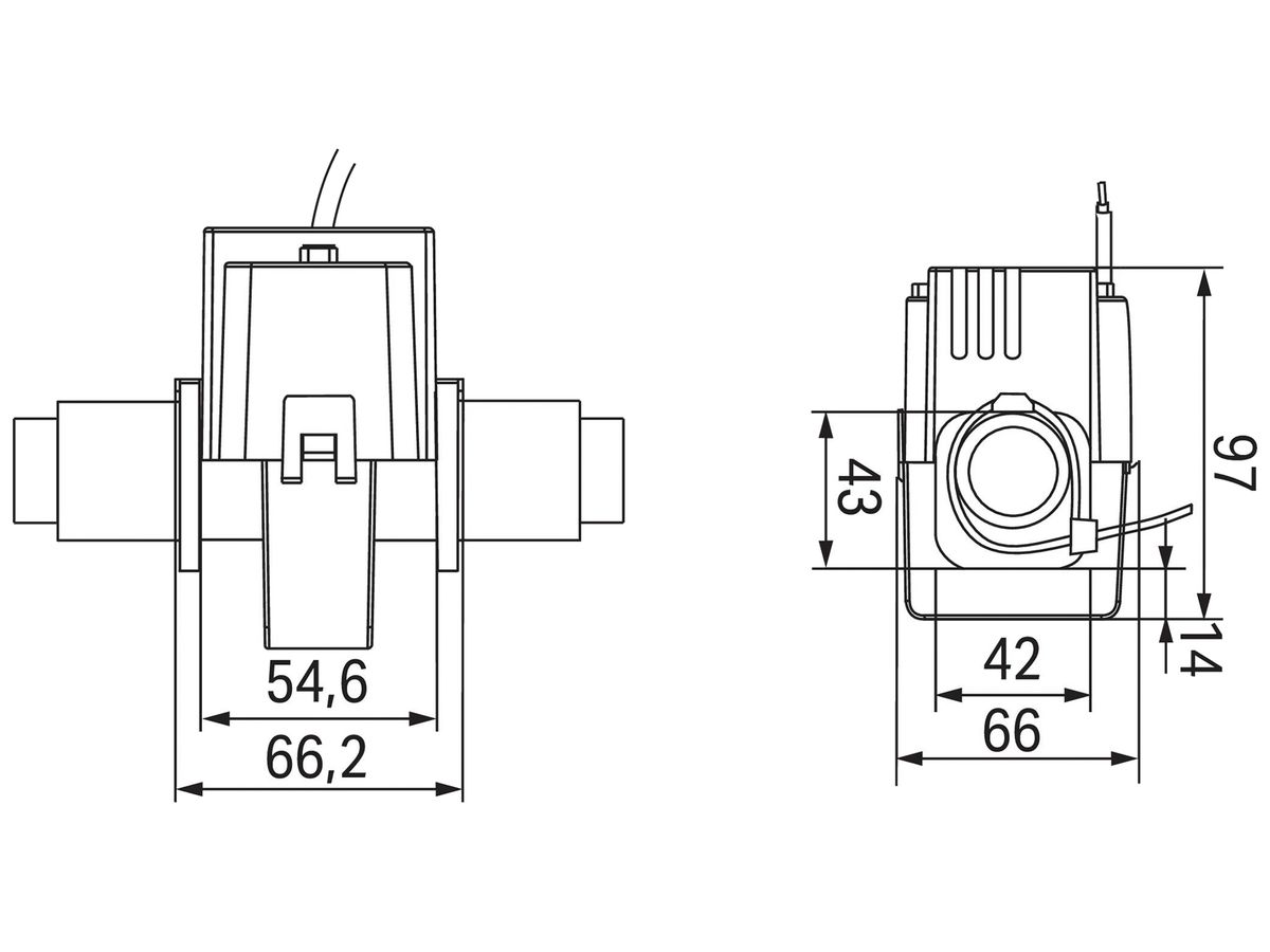 Stromwandler WAGO 400A/5A Bemessungsleistung 0.5VA Genauigkeitsklasse 1