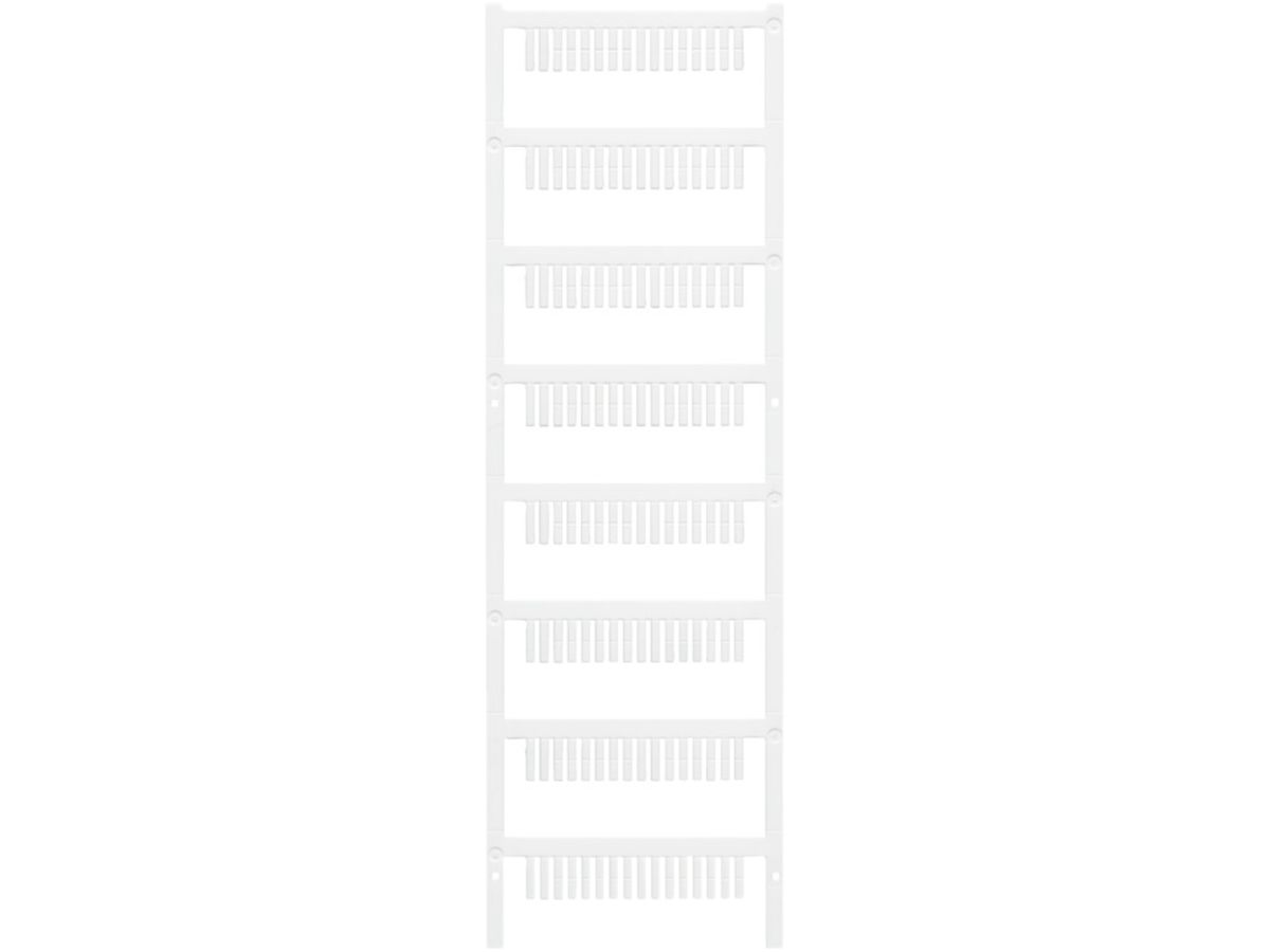 Gerätemarkierer Weidmüller MultiCard ESG steckbar 10×2.5mm PA66 weiss