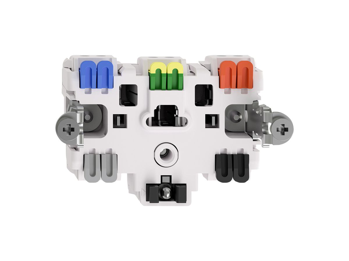 Einsatz Steckdose FH T23 16A mit LED grün Steckklemmen