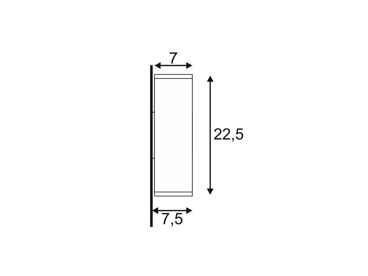 Wandleuchte SLV THEO UP/DOWN OUT, 2×GU10 35W IP44 anthrazit