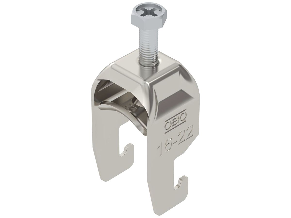 Schnellverleger BET 2056 U-Fuss Metall 16…22mm 1×Kabel A4 1.4571