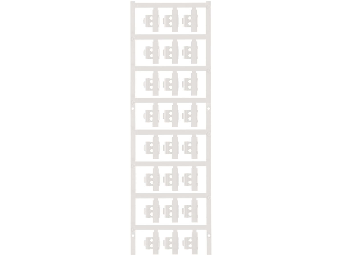 Leitermarkierer Weidmüller MultiCard SFC für Ø3…5mm 21×5.8mm PA66 weiss
