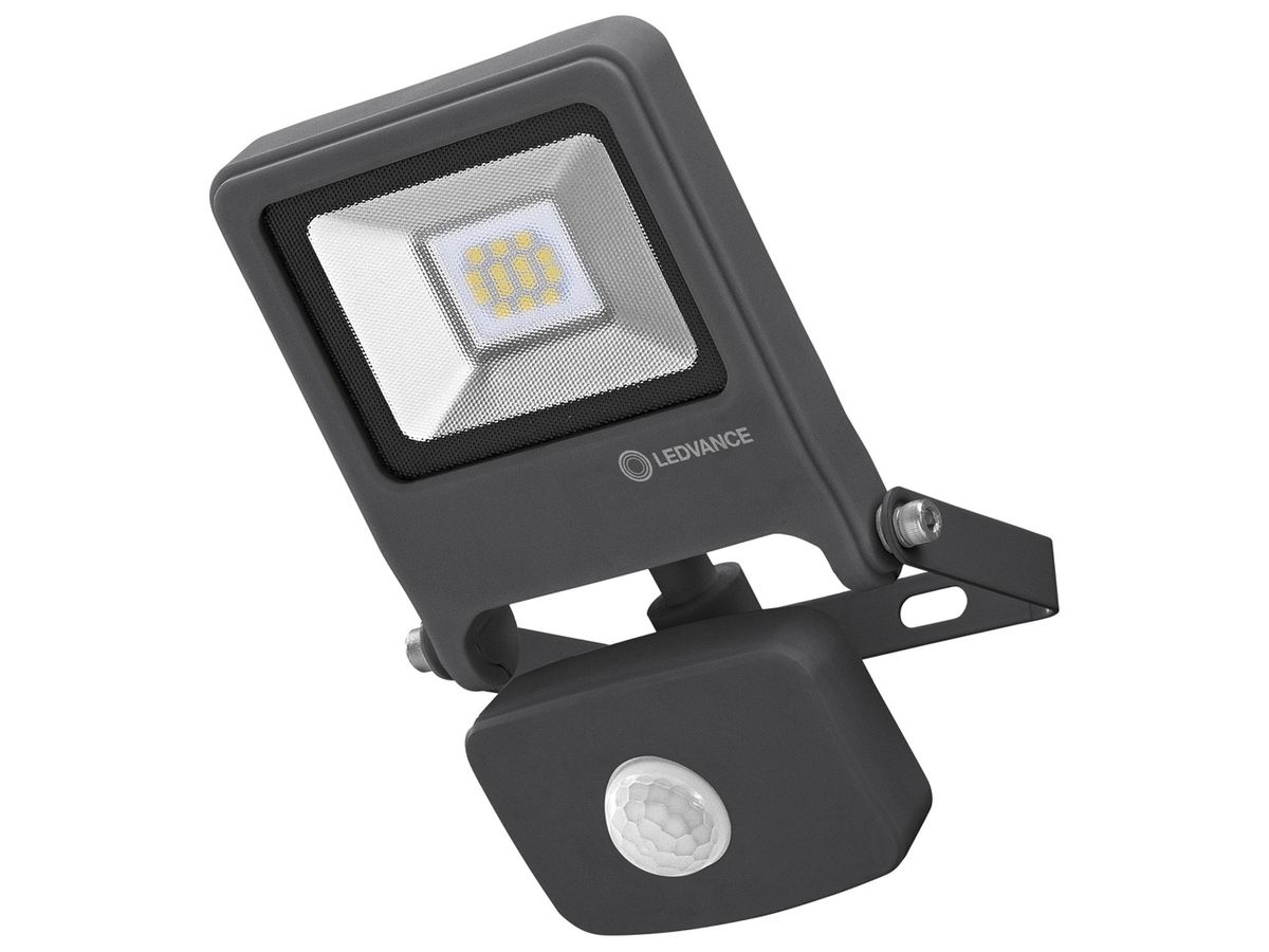 LED-Strahler LDV ENDURA FLOOD SENSOR 10W 800lm 3000K anthrazit IP44