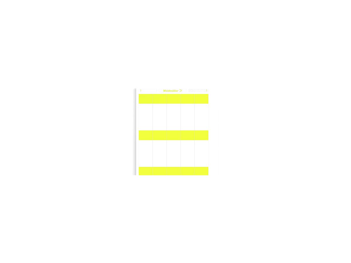 Kabelmarkier-Etikette Weidmüller LaserMark WriteOn für Ø9.5…22.3mm 93×36mm gelb