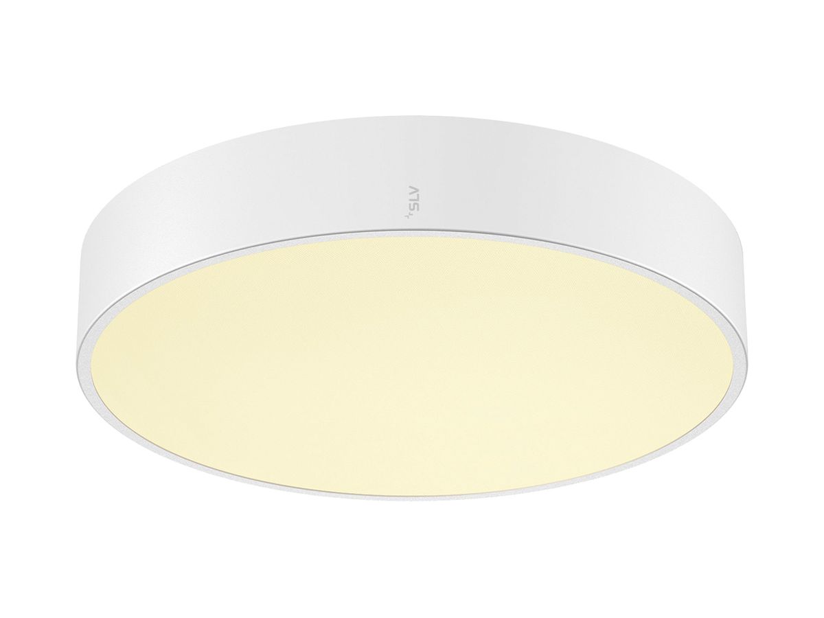 LED-Deckenleuchte SLV MEDO PRO 40 19W 2500lm 930/940 IP50 DIM Ø380mm weiss