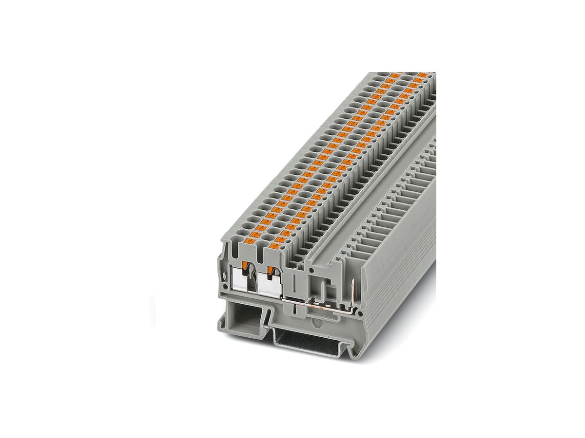 Reihenklemme 0.14…4mm² Schenkelfederanschluss grau