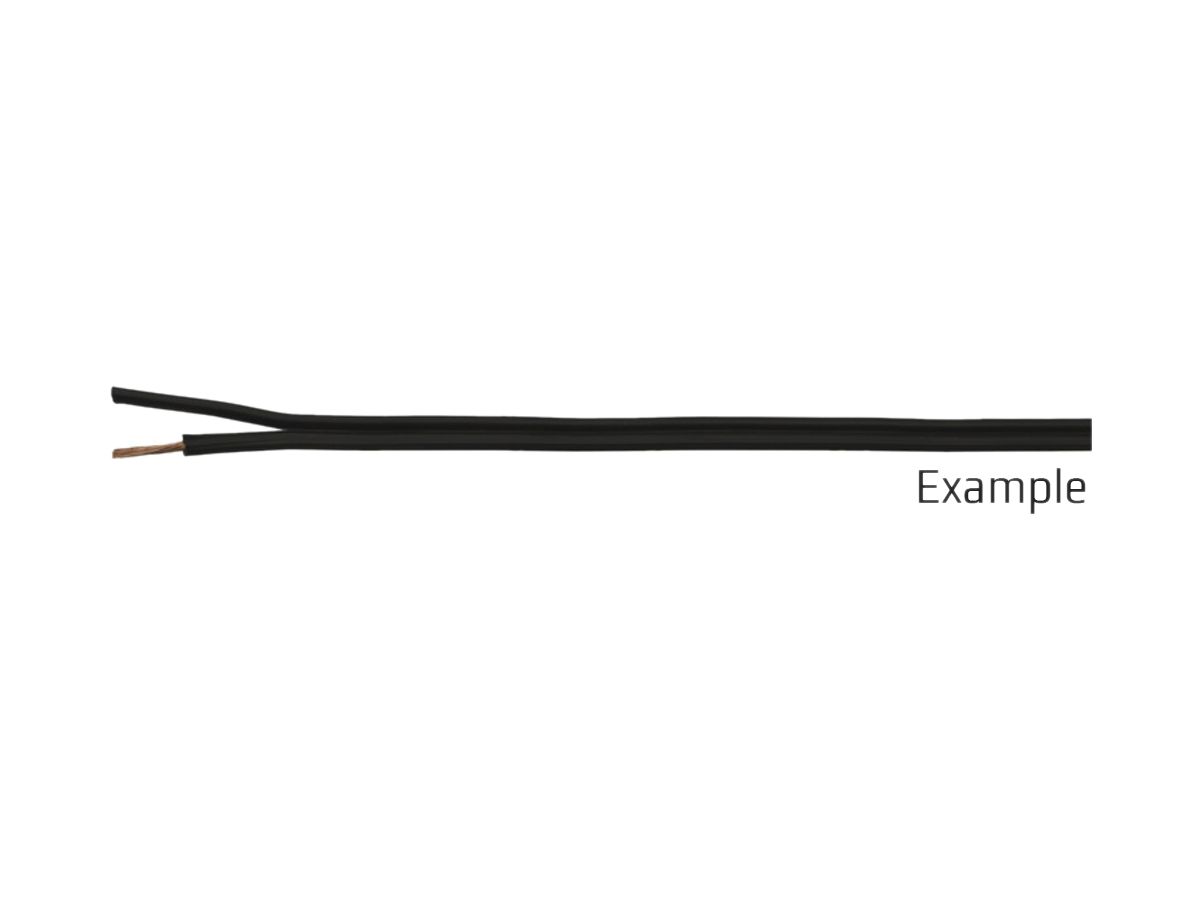 Tlf-Litze 2×1.5mm² schwarz Eca