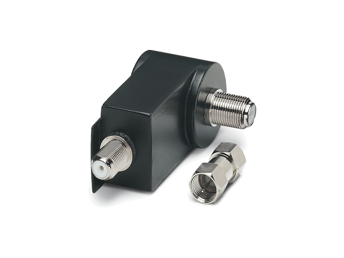 Adapter mit F-Connector Überspannungsschutz integriert