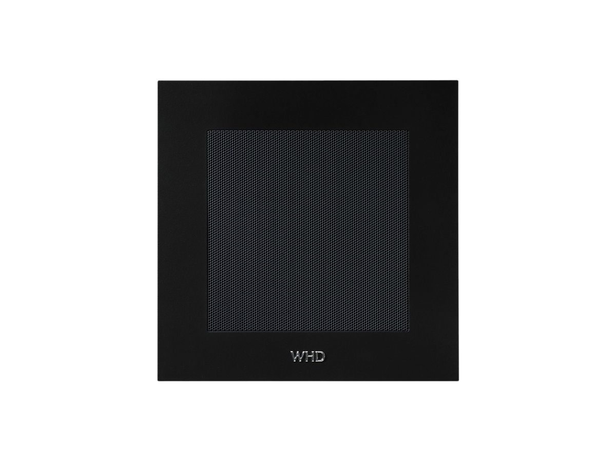 Blende Kunststoff quadratisch schwarz mit Gitter anthrazit für WHD L-S