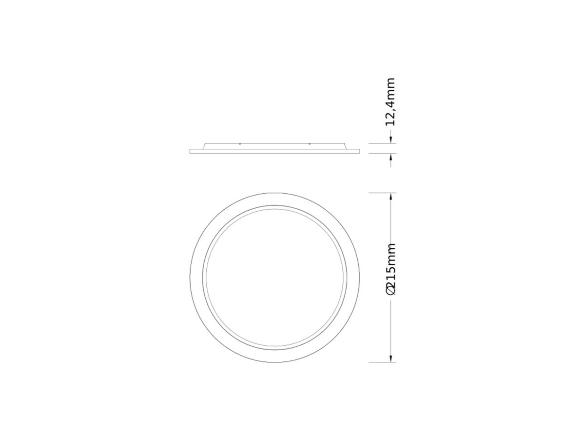 Zierring LEDVANCE COMFORT Aluminium Ø215×12.4mm schwarz