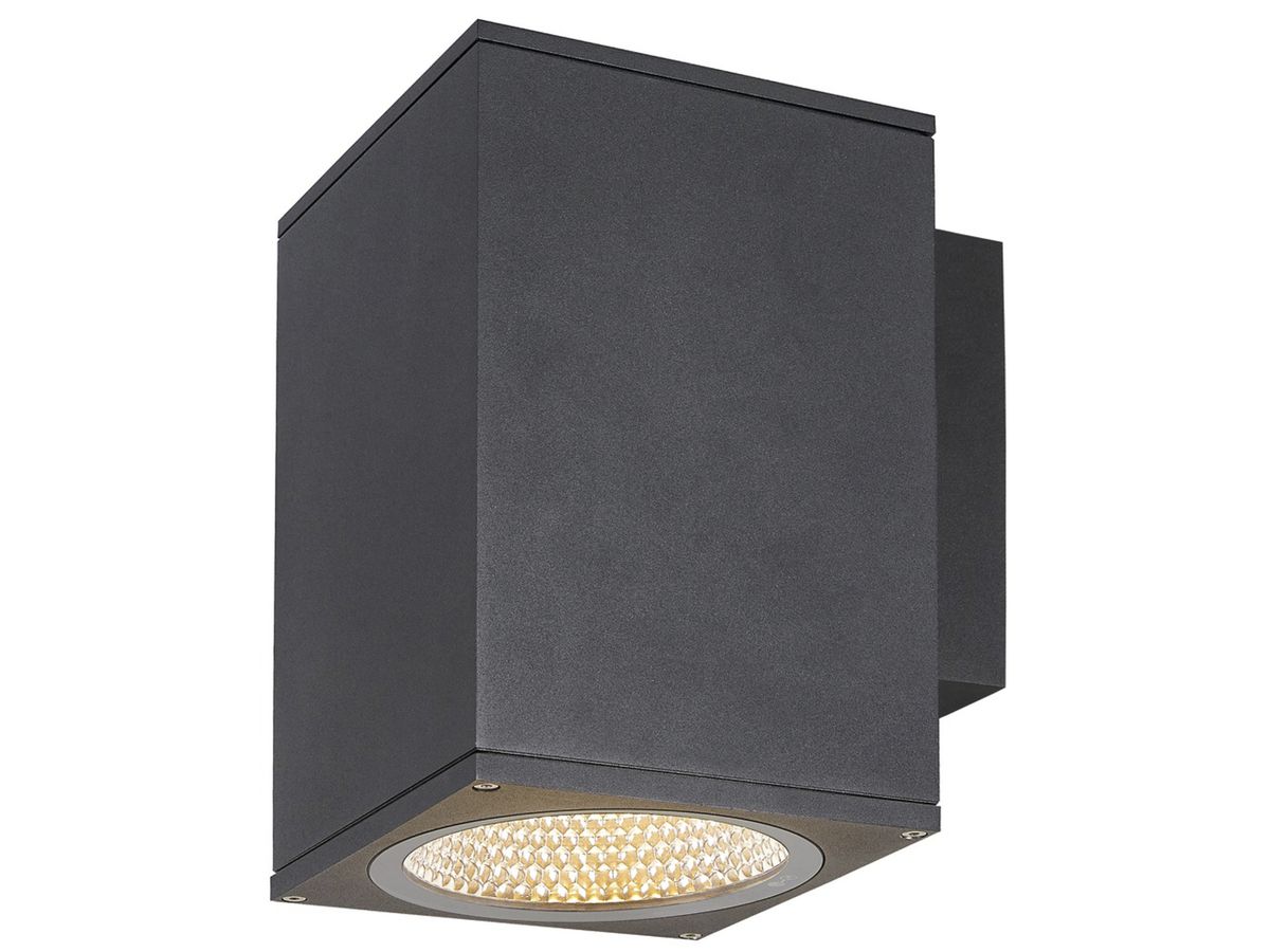 LED-Wandleuchte SLV ENOLA SQUARE L 35W 3400lm 3000/4000K IP65 anthrazit