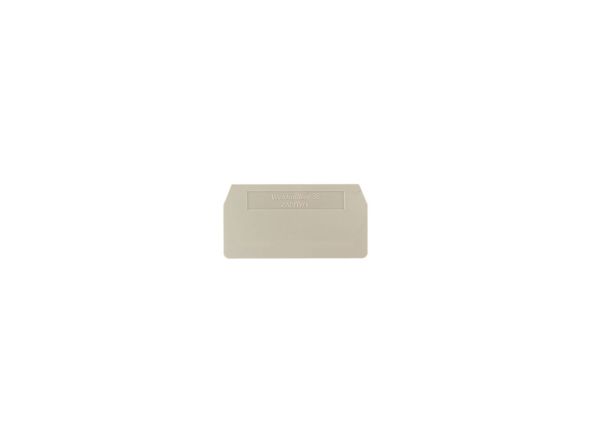 Abschluss-/Zwischenplatte Weidmüller ZAP/TW 1 59.5×30.5mm beige