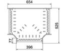 T-Stück BET RT 110×400mm Stahl bandverzinkt
