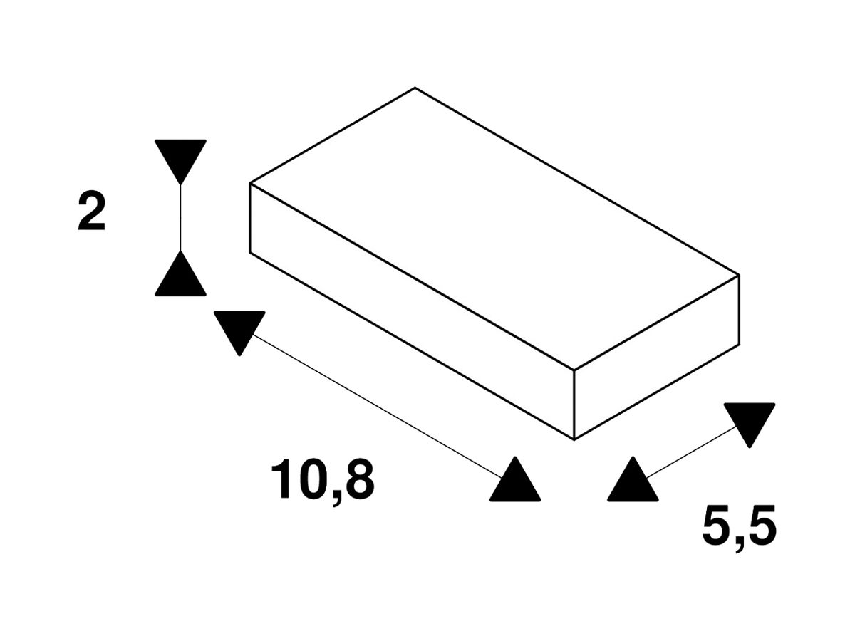 Einspeiser SLV für 1-Phasen EB-Stromschiene, Erde rechts weiss