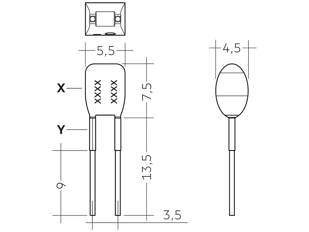 Widerstand Tridonic ADV Plug Type D, zur Stromeinstellung bei ADVANCED-Treibern