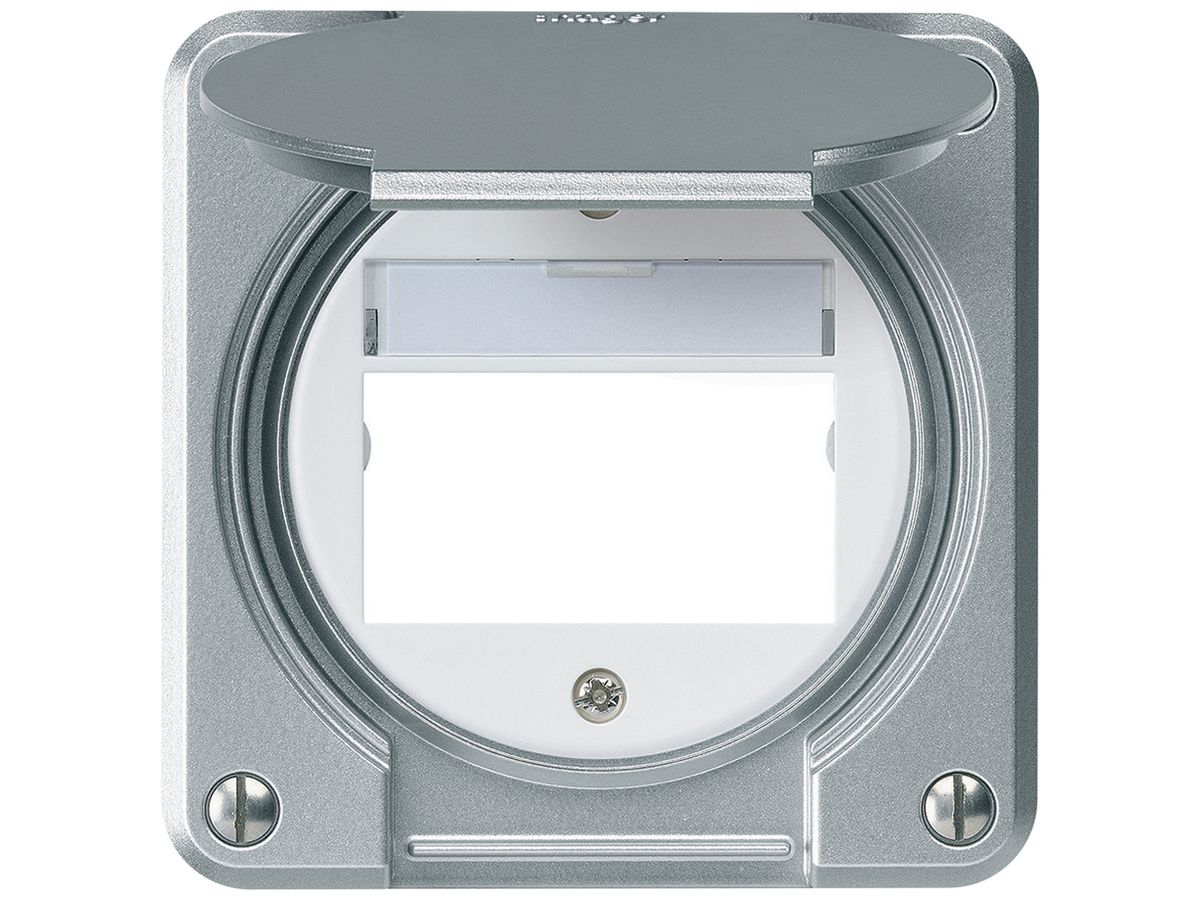 UP-Montageset robusto IP55 flach aluminium für Multimedia-Modul