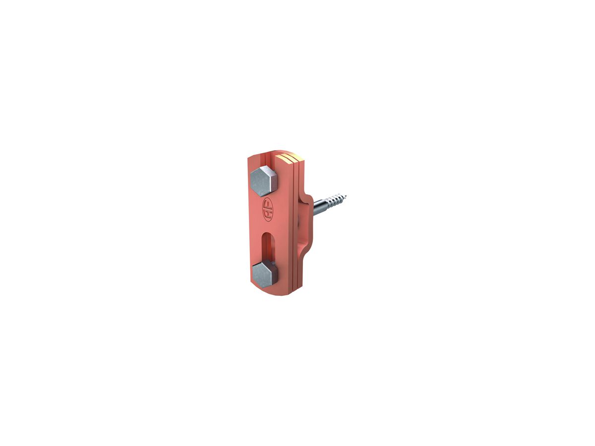 Leitungshalter Flury AV 23 für Band, Cu blank, 30×3mm