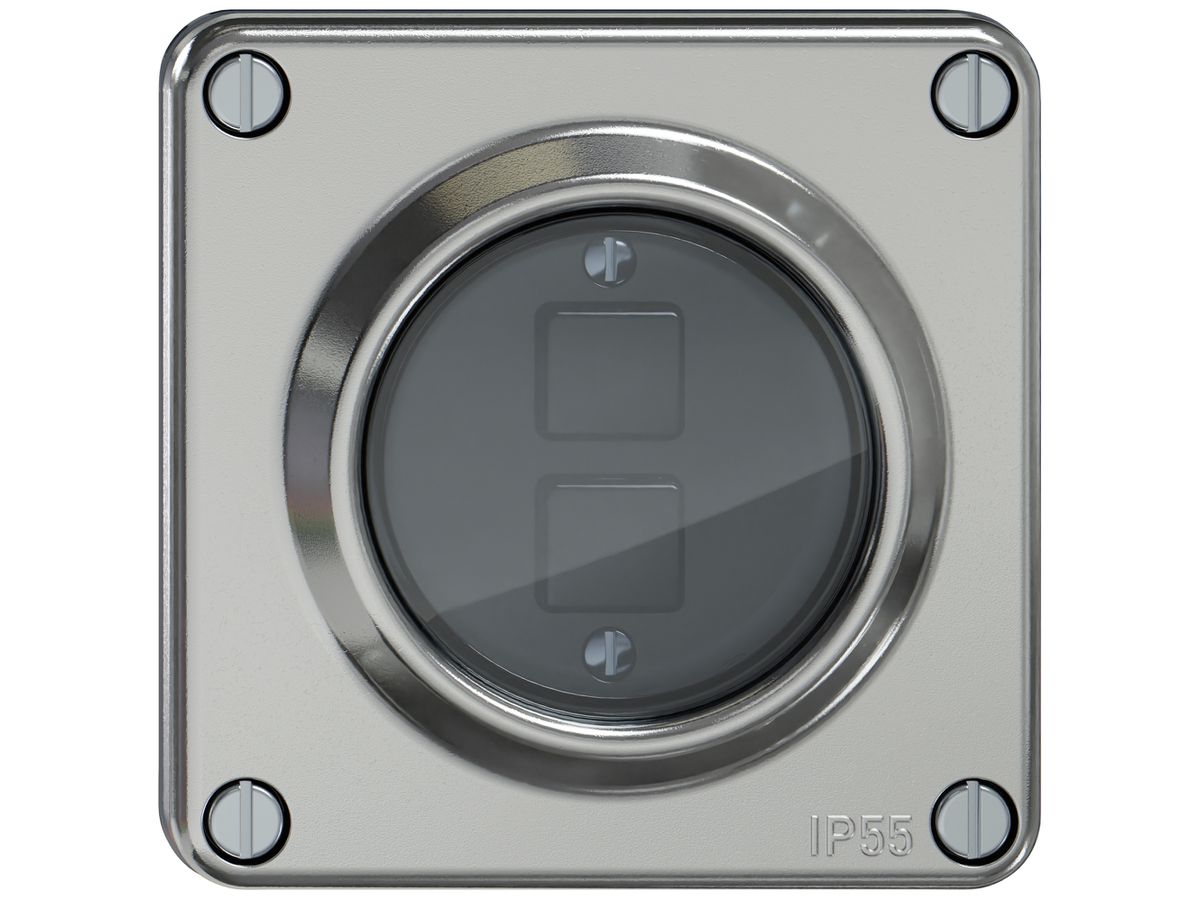 Taster KNX RGB ELEMENT KNX Pro SNAPFIX® 2T 2B LED IP55 al
