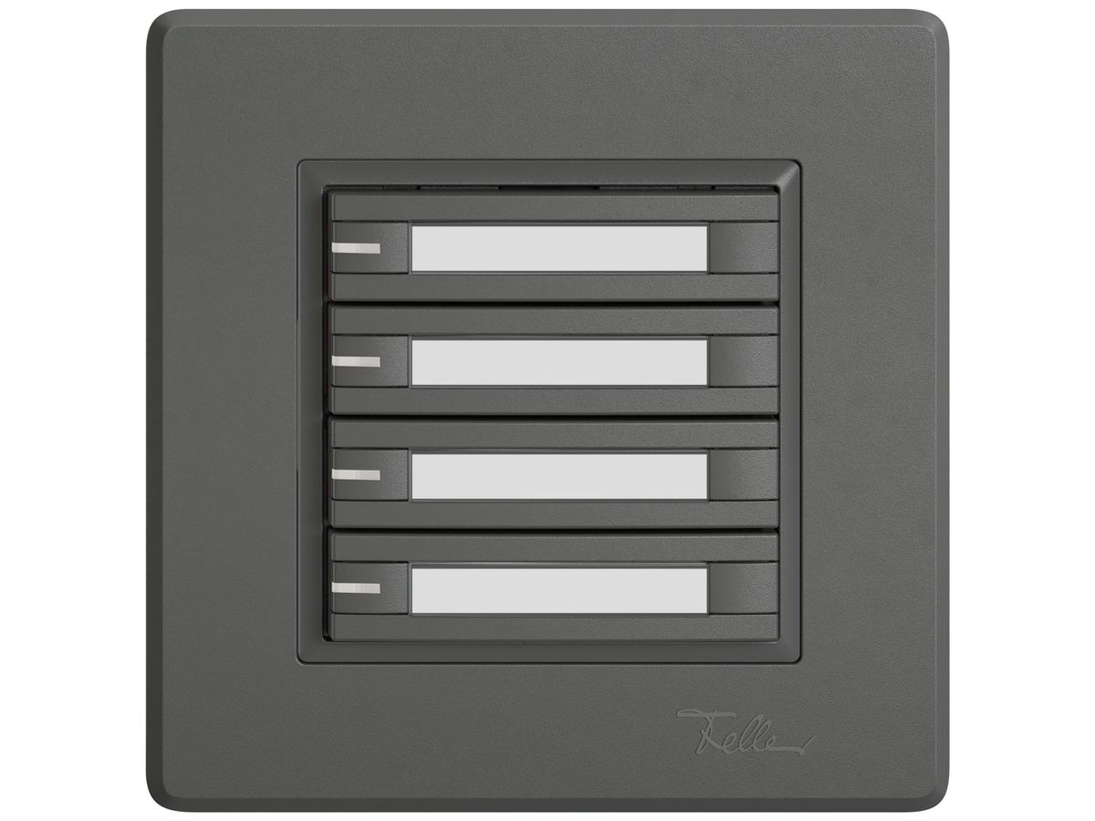 UP-Universaltaster EDIZIO.liv UNI SNAPFIX® m.LED RGB 4× 2-Tbed.Pap.dgu