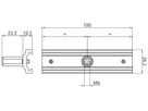 Schienenhalterung Sylvania OneTrack M6 Aluminium 100mm×26.2mm×33.8mm weiss