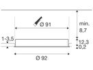 EB-LED-Deckenleuchte SLV MEDO 90 66W 9200lm 930/940K 80° Ø920mm weiss