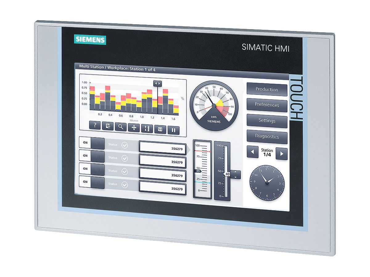 EB-SPS-Touchpanel 9" Siemens SIMATIC HMI TP900 Comfort, 24VDC, TFT