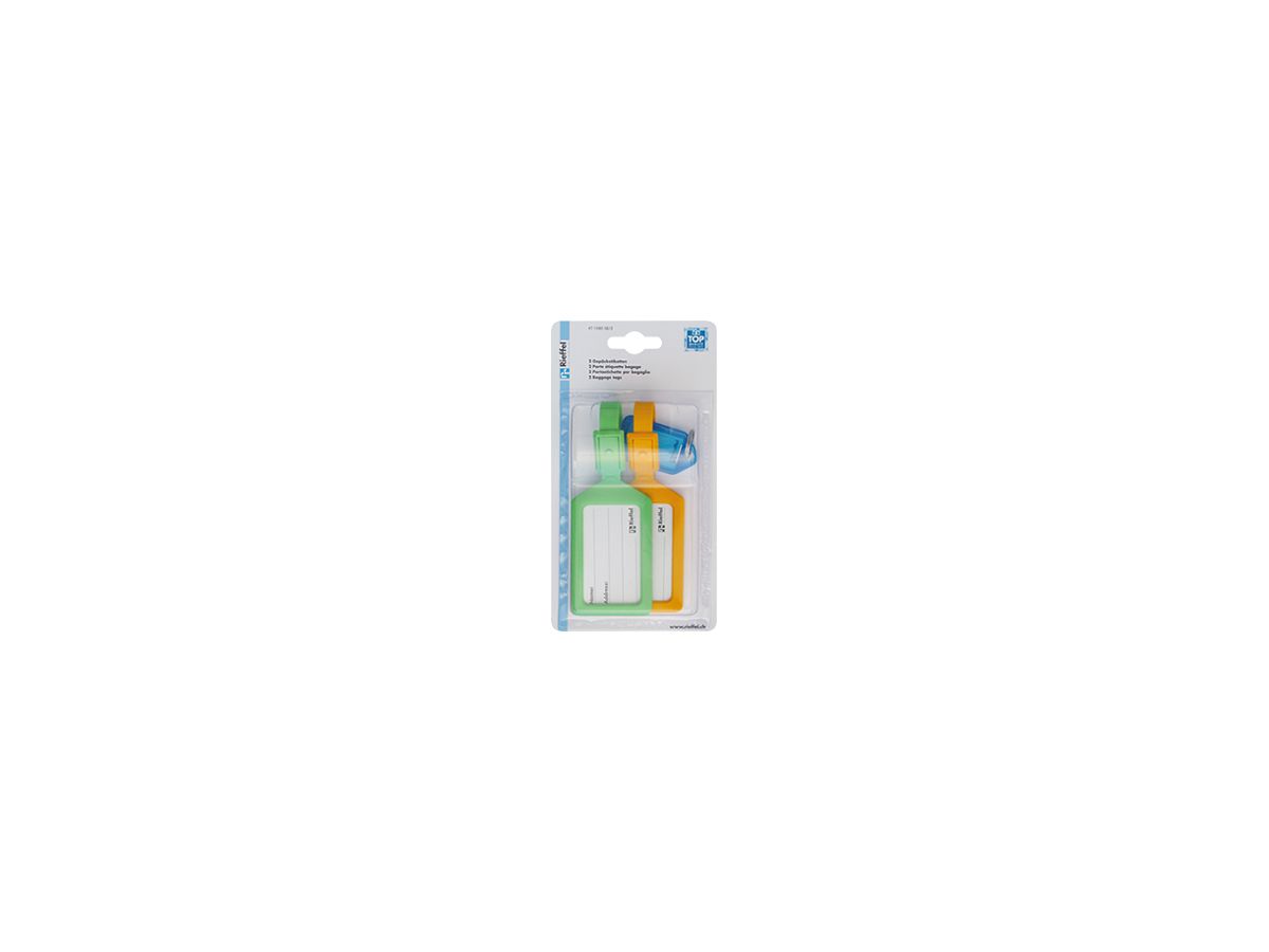 Bezeichnungsschild Rieffel KT 1080 33×63mm Kunststoff assortiert 2Stk