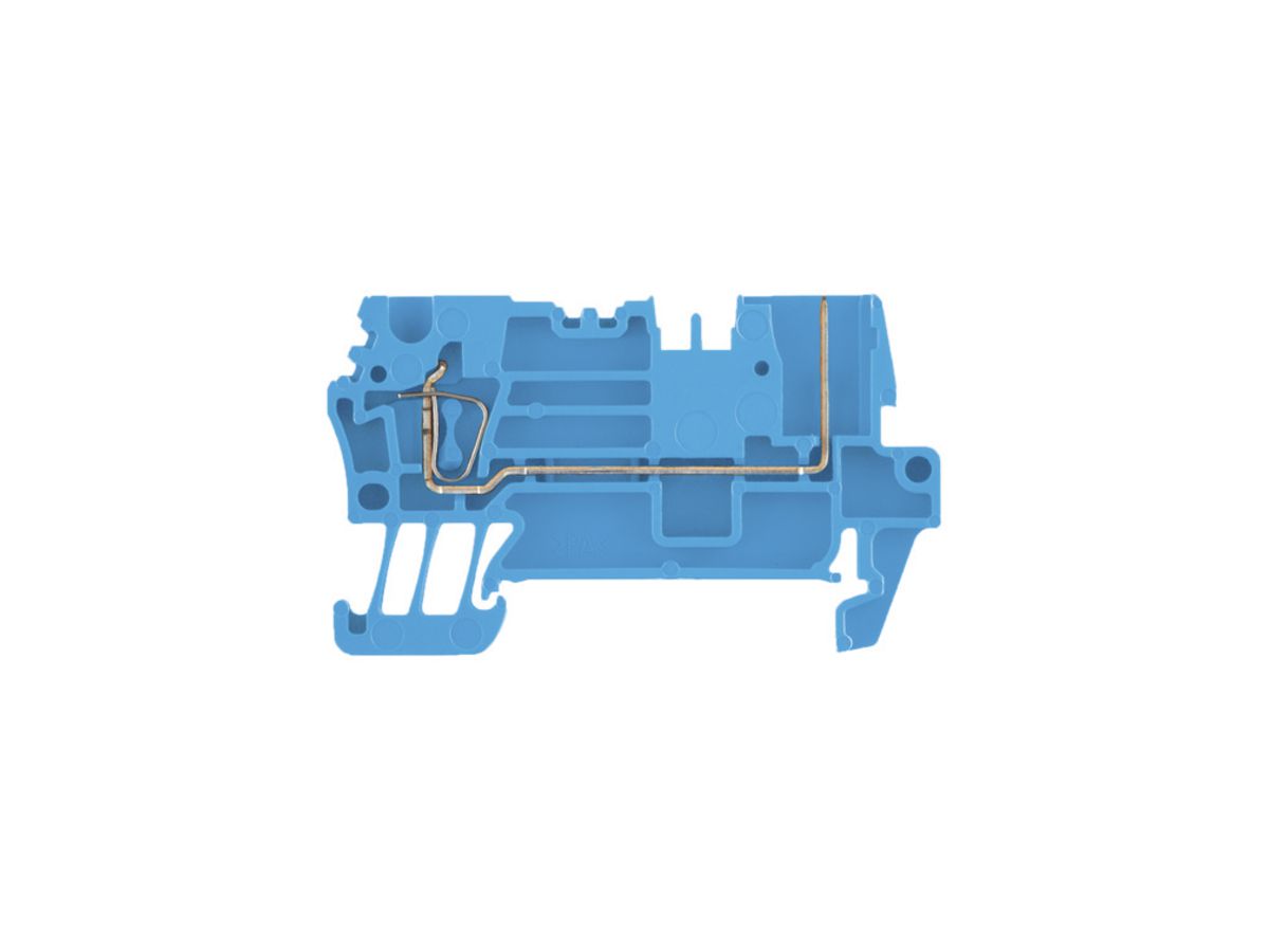 Durchgangs-Reihenklemme Weidmüller ZT 2.5/2AN/1 Zugfeder 2.5mm² TS35 blau