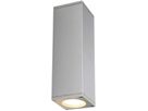 Wandleuchte SLV THEO UP/DOWN OUT, 2×GU10 35W IP44 silbergrau