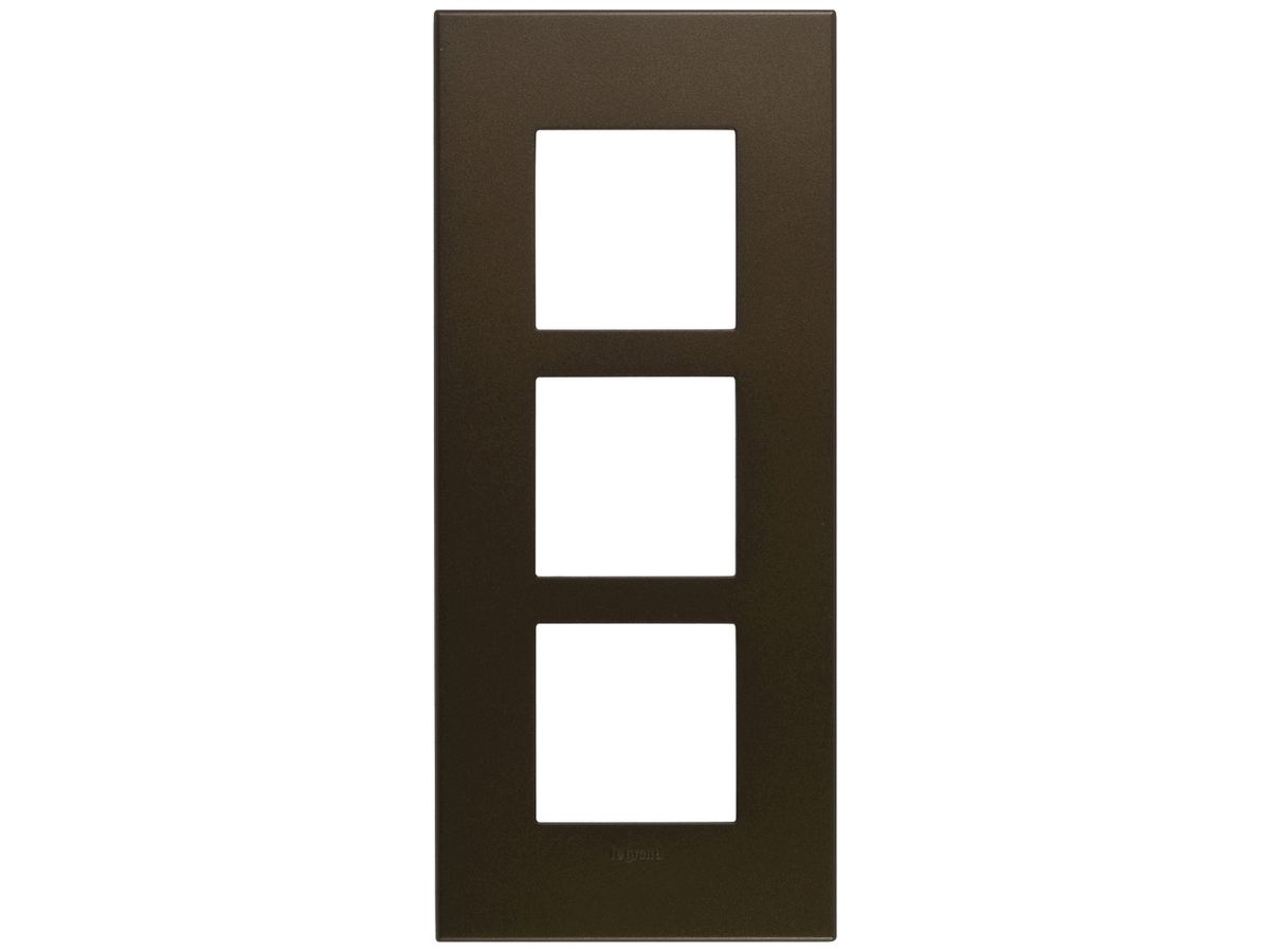 UP-Kopfzeile Legrand Arteor 1×3 horizontal 213×92mm Dark Bronze