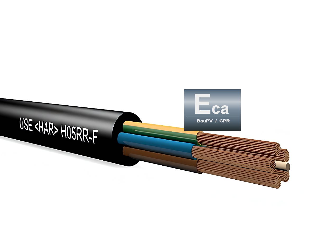 GD (H05 RR-F) 5x1.5mm² 3LNPE Eca sz - Eca