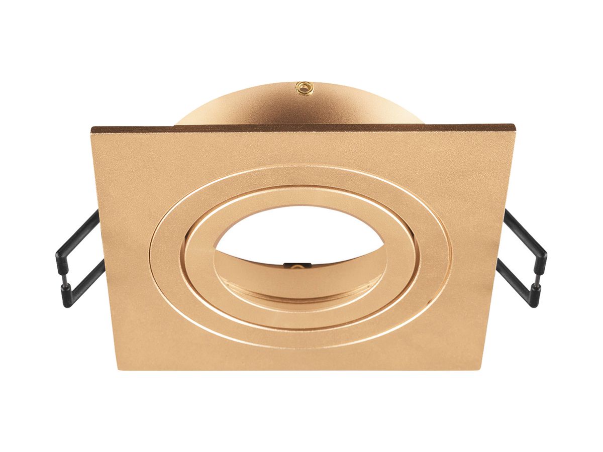 Einbaurahmen SLV NEW TRIA 75 Aluminium 90×90×26mm Messing