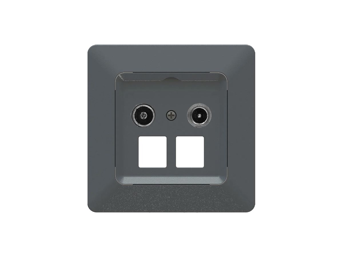 UP-Multimediadose TV-R MH priamos Durchgangsdose 11dB anthrazit