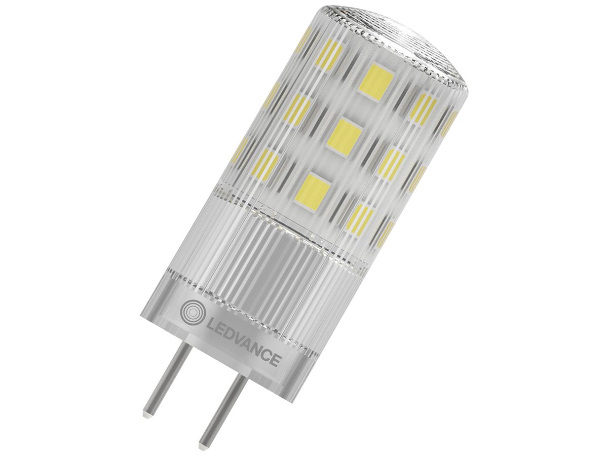 LED-Lampe LEDVANCE PIN GY6.35 12V 3.8W 470lm 2700K DIM Ø17×46mm klar