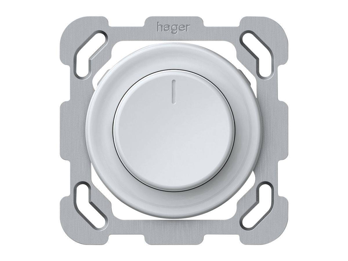 UP-Drehdimmer Uni-LED origin 230V 20…400VA/W 77×77mm weiss