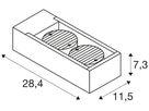 LED-Wandleuchte SLV ESKINA FRAME WL 27W 3000/4000K 2200lm IP65 anthrazit