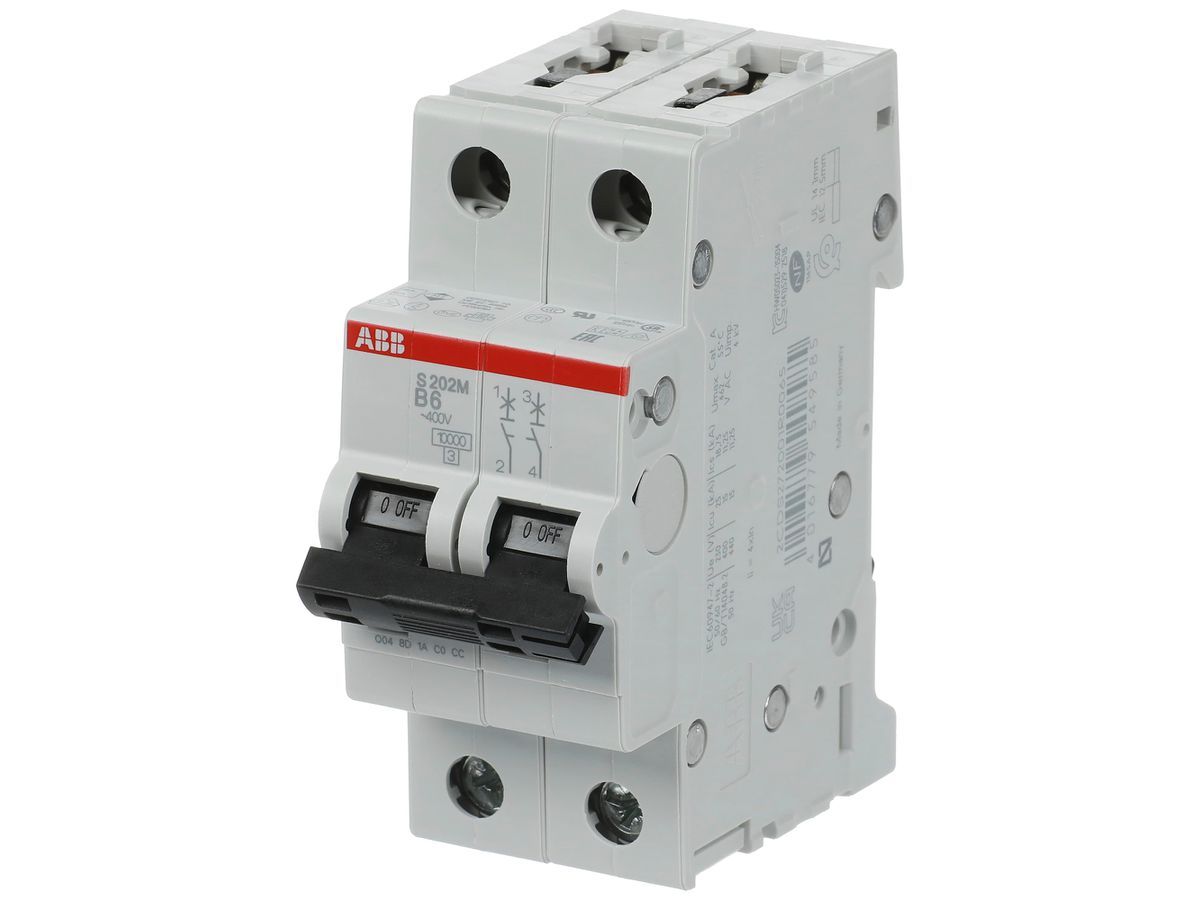 Leitungsschutzschalter ABB S202M-B6 6A B 10kA
