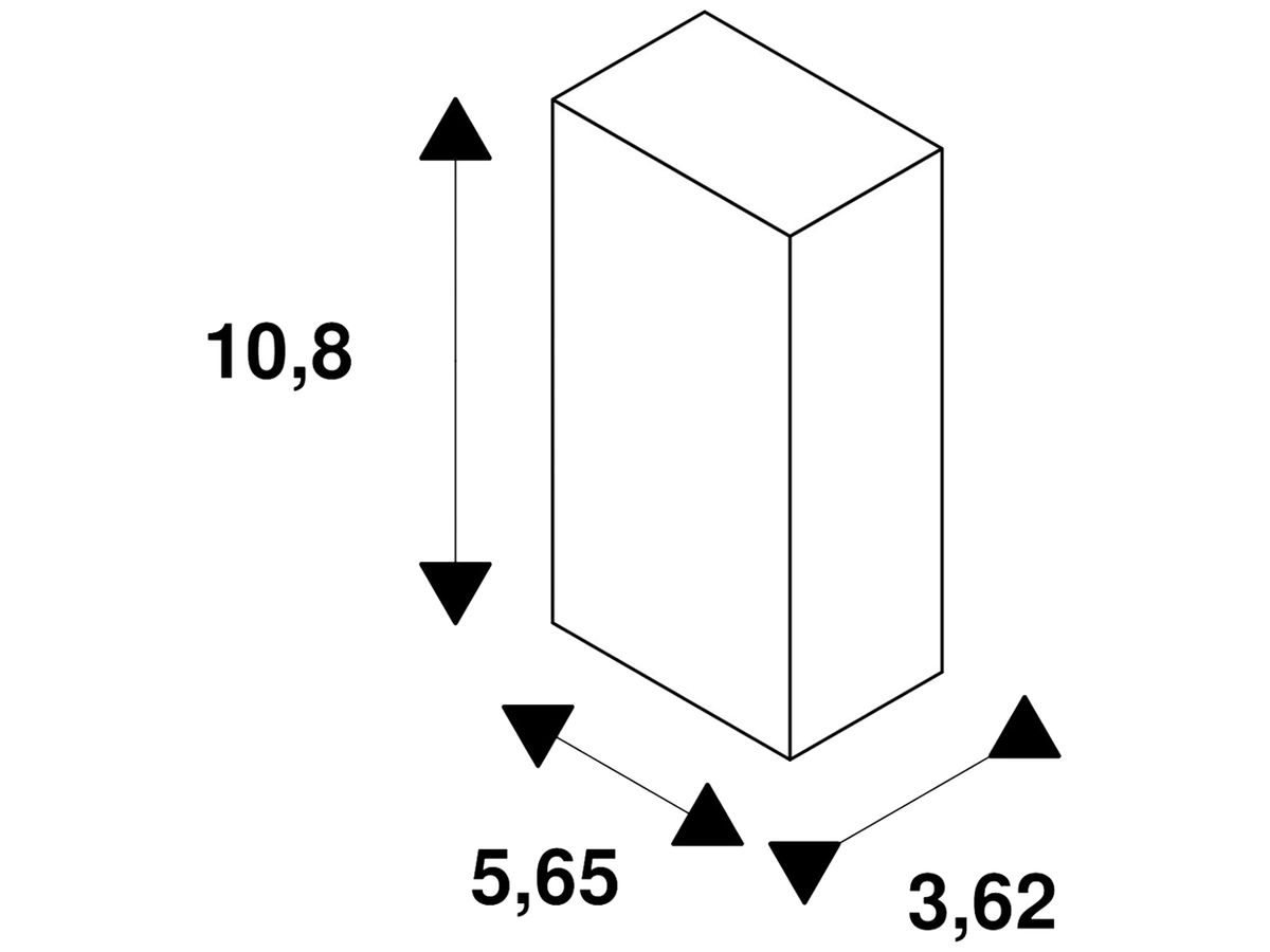 Abhängehalterung SLV Easylight CSK FT Edelstahl 56.5mm 36.2×108mm