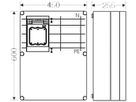 NH-Gehäuse Hensel Mi, 1×NH 1, mit Sammelschiene, 400A, 5-polig