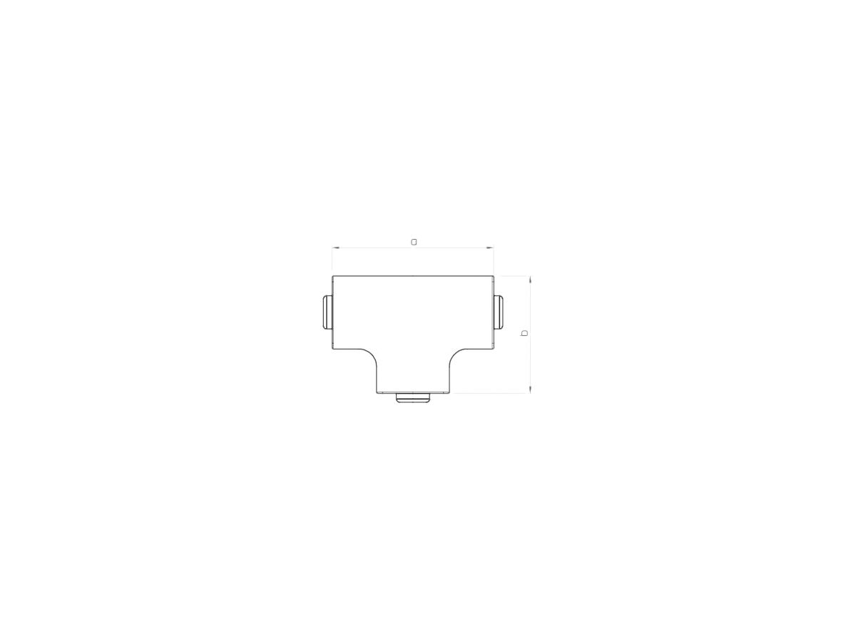 T+Kreuzstück Bettermann zu Installationskanal WDK reinweiss 20×50mm