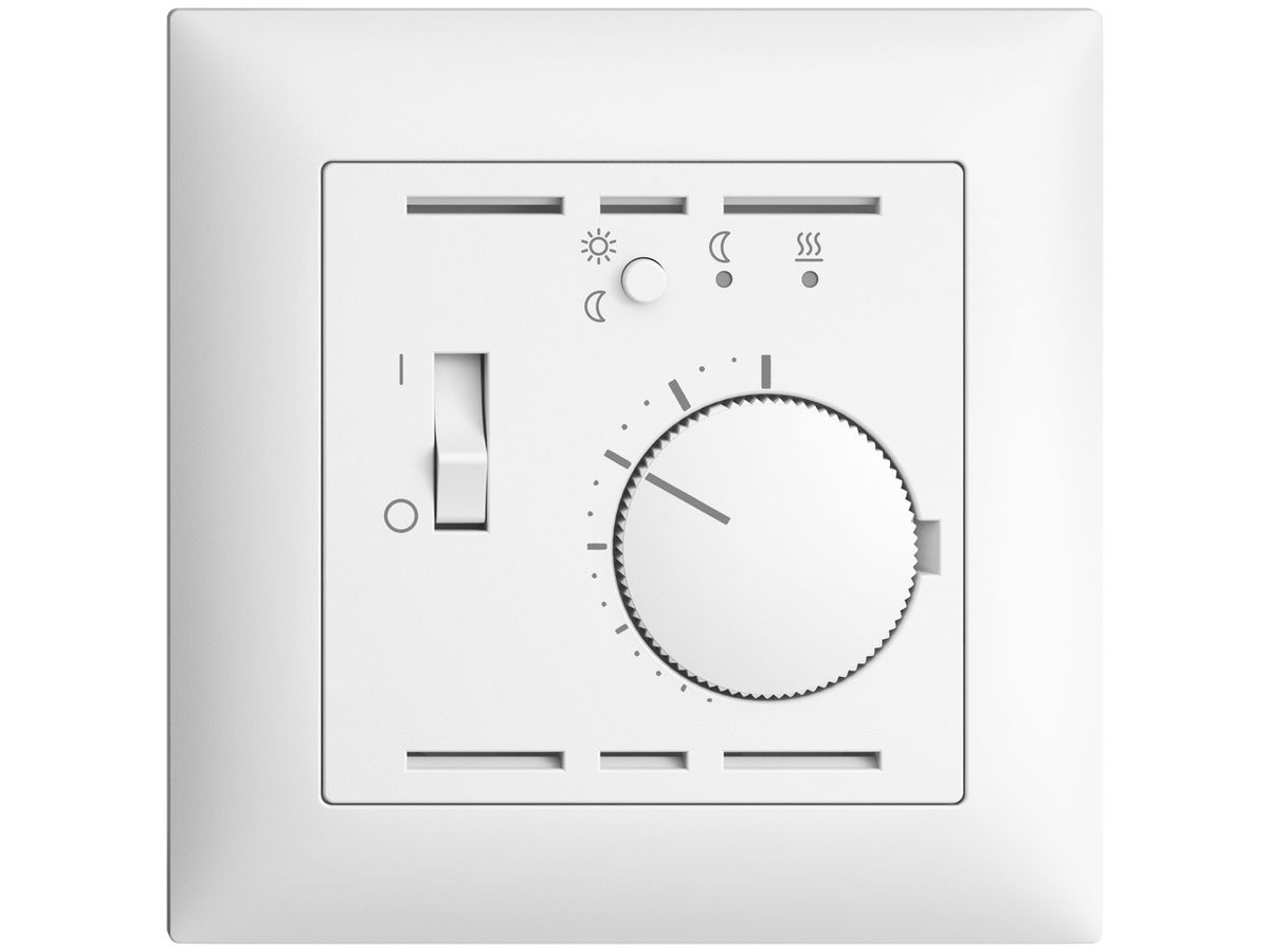 UP-Raumthermostat EDIZIOdue weiss mit Fühler und Timer