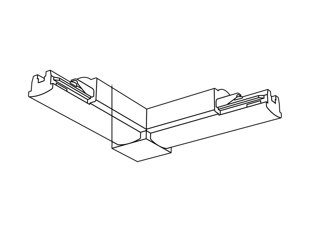 Eckverbinder Lytespan 1, universal, silber
