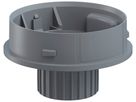 Adapter WERMA Mini EM, M22, für Signalsäule, grau