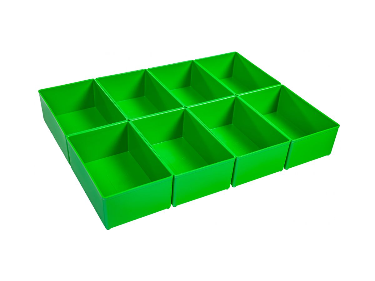 Sortiereinsatz BS Systems Insetbox D3 156×63×104mm Kunststoff grün