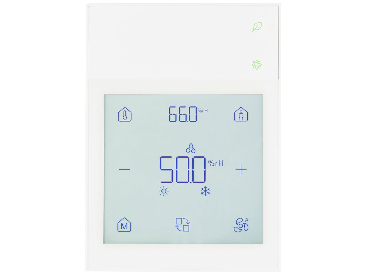 AP-Bediengerät KNX Siemens QMX6.P74 Touchscreen Temp/rF/CO2 weiss