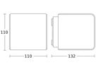 LED-Wandleuchte Steinel L 830 iHF Bluetooth 9.5W 542lm 3000K IP44 silber