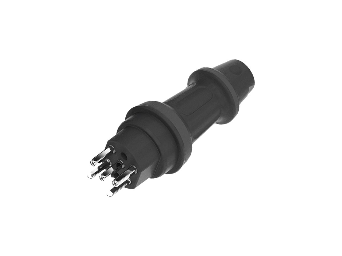 Stecker TH55 T25 MH, IP55, 16A 250/440V, für Kabel-Ø 6…14mm, sz-an