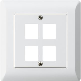 Frontsets, -platten, Montagesets, für 4 RJ45 Module